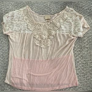 Daytrip top with lace detail